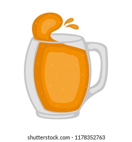 Isolated beer mug icon