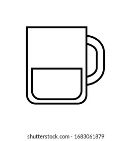 Isolated beer mug icon. Alcoholic beverage - Vector illustration