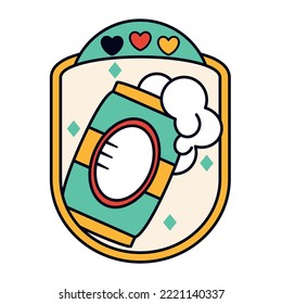 Isolated beer oktoberfest vector illustration