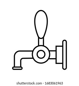 Isolated beer tap icon. Beer barrel - Vector