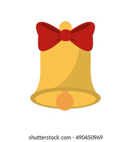 Isolated bell with bowtie design
