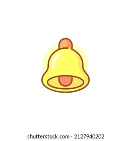Isolated Bell Simple Vector Logo Design