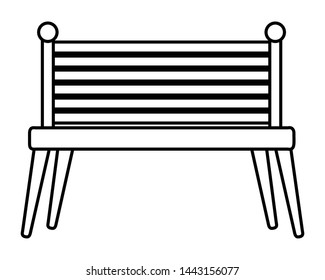 Isolated bench design vector illustrator