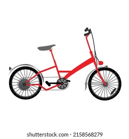 Isolated bicycle for the city Urban bike Vector