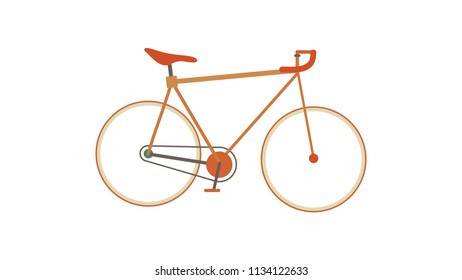 Isolated bicycle flat illustration