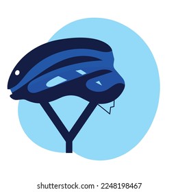Isolated bicycle helmet icon Flat design Vector
