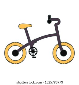 Isolated bicycle image on a white background - Vector