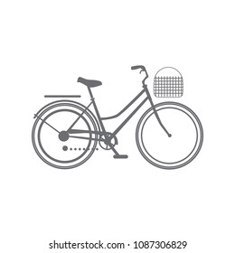 Isolated bicycle sketch