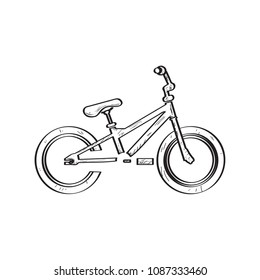 Isolated bicycle sketch