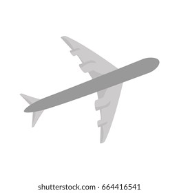 isolated big airplane