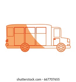 isolated big bus car