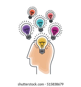 Isolated big idea draw design