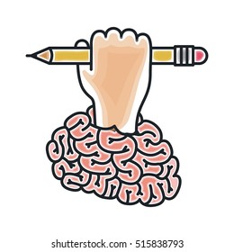 Isolated big idea draw design