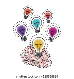 Isolated big idea draw design
