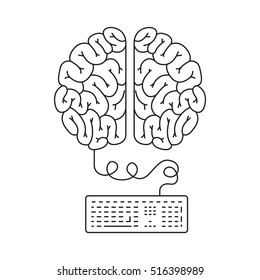 Isolated big idea draw design