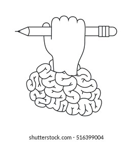 Isolated big idea draw design