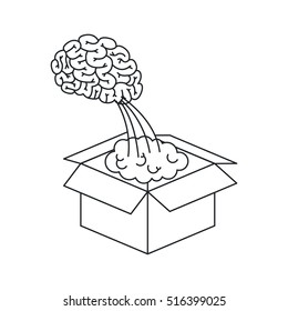 Isolated big idea draw design