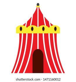 Isolated big top on a white background - Vector