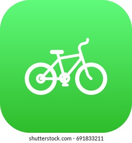 Isolated Bike Icon Symbol On Clean Background. Vector Bicycle  Element In Trendy Style.