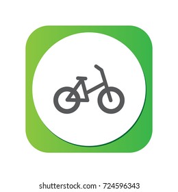 Isolated Bike Icon Symbol On Clean Background. Vector Bicycle Element In Trendy Style.