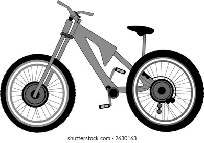 isolated bike vector