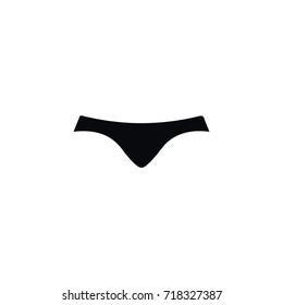 Isolated Bikini Icon. Panties Vector Element Can Be Used For Panties, Lingerie, Bikini Design Concept.