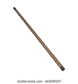 isolated billiards stick