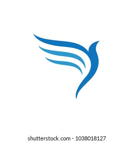 Isolated Bird Logo Design Template Vector