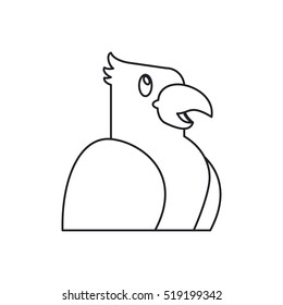 Isolated bird pet design