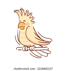 Isolated bird silhouette draw vector illustration