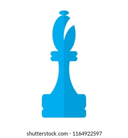 Isolated bishop chess piece icon