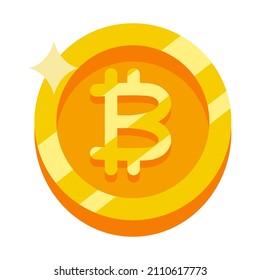 Isolated bitcoin concept Crypto currency Vector illustration