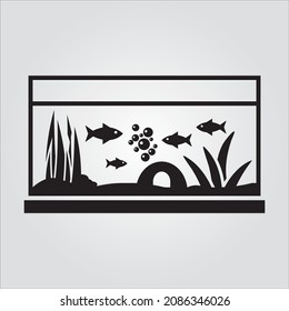 Isolated Black Aquarium Multi Purpose Vector Images Transparent Scalable Vector Graphic