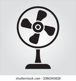 Isolated Black Desktop Fan Multi Purpose Vector Images Transparent Scalable Vector Graphic
