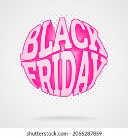 isolated black friday 3d looks text effect.