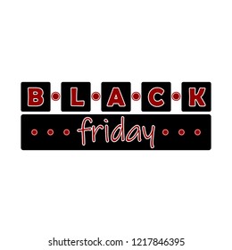 Isolated black friday banner. Vector illustration design