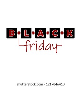 Isolated black friday banner. Vector illustration design
