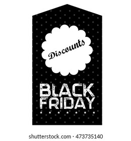 Isolated black friday banner, Vector illustration