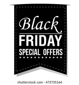 Isolated black friday banner, Vector illustration