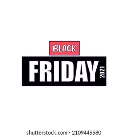 Isolated black friday label discount Vector illustration
