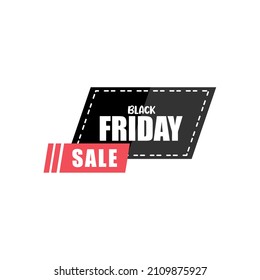 Isolated black friday label discount Vector illustration