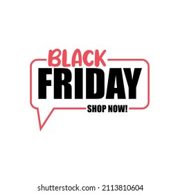 Isolated black friday label discount Vector illustration