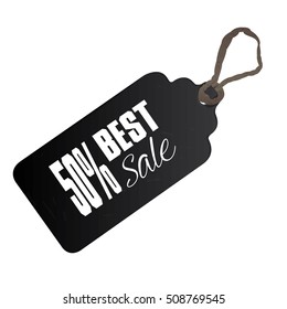 Isolated black friday label with text, Vector illustration
