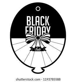 Isolated black friday label. Vector illustration design