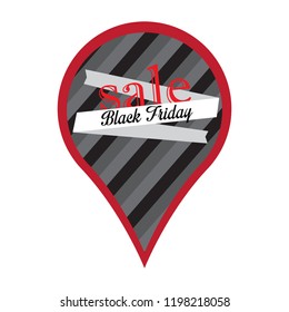 Isolated black friday label. Vector illustration design