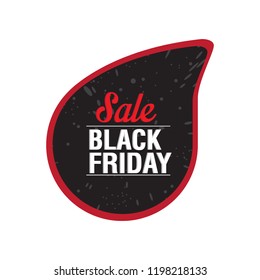 Isolated black friday label. Vector illustration design