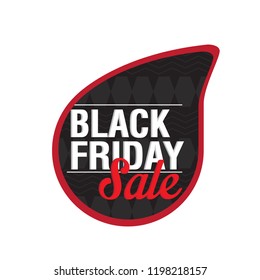 Isolated black friday label. Vector illustration design