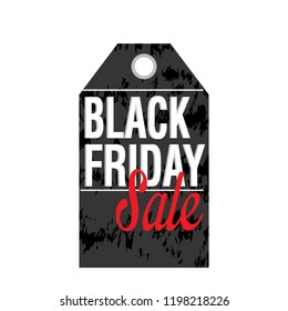 Isolated black friday label. Vector illustration design