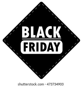 Isolated black friday label, Vector illustration
