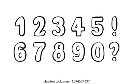Hand Draw Numbers High Res Stock Images Shutterstock